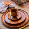 Xícara para Café com Pires em Cerâmica Terrakotta 100ml Porto Brasil - 2