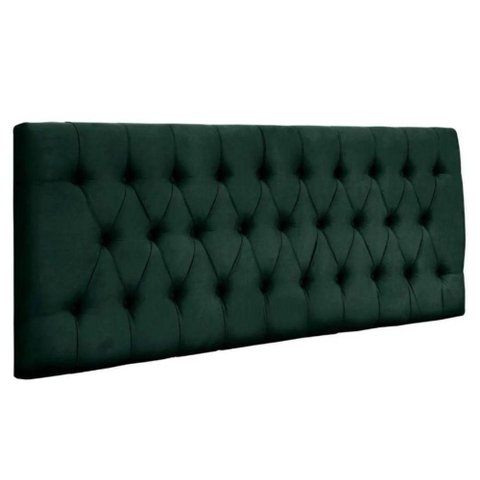 Painel Suspenso Cabeceira Dubai 1,20m para Cama Viúva Solteirão Suede Verde - Aurora Line
