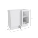 Ver imagem 3 de Balcão de Canto Reto Celeste Kappesberg 100% Mdf 1 Porta Branco 98cm
