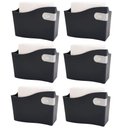 Ver imagem 1 de Kit 6 Porta Guardanapo Médio 14cm Suporte Guardanapo Mesa Restaurante Bar Brinox Preto