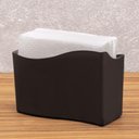 Ver imagem 2 de Kit 6 Porta Guardanapo Médio 14cm Suporte Guardanapo Mesa Restaurante Bar Brinox Preto