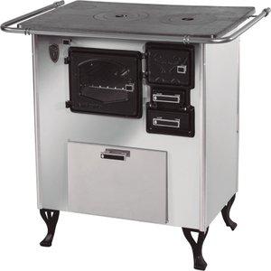 Fogão a Lenha C Forninho C Caixa Esq. Inox Fornos Pinhal N2