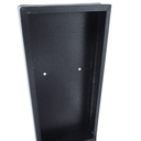 Ver imagem 3 de Caixa para Correspondencia Boletos Slim Preto Aço Abertura Frontal com Chave