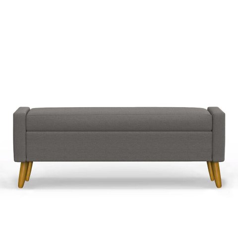 Recamier Bau Paris 1,20m Suede Cinza - Inova Decor