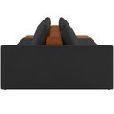 Ver imagem 6 de Sofá Ilha Modular para Sala 312cm com Puff Dublin K01 Veludo Preto Sintético Caramelo - Lyam Decor