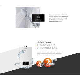 Aquecedor de Água a Gás Komeco Ko 26 Di Prime Com Wifi Inox Digital Bivolt  26 Litros Gás GN - 5