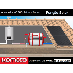 Aquecedor de Água a Gás Komeco Ko 26 Di Prime Com Wifi Inox Digital Bivolt  26 Litros Gás GN - 4