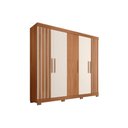 Ver imagem 3 de Guarda Roupa Casal 5 Portas e 2 Gavetas Sophia Freijo/off White - Caemmun