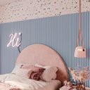 Ver imagem 6 de Painel Ripado Laminado de Eva Autocolante Flexível Rolo 10mt Azul