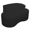 Ver imagem 3 de Sofá Curvo 2 Lugares 145cm Orgânico Bouclé Divã Lado Direito Cor:preto