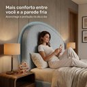 Ver imagem 6 de Cabeceira Cama Box Queen Colli 160cm Estofada Orgânica Moderna Chenille Bouclê Prata - Desk Design