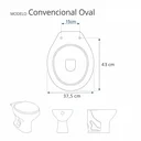 Ver imagem 2 de Tampa de Vaso Poliester Oval Decorado Borboletas Com Ferragem Dourada