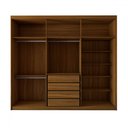 Ver imagem 5 de Guarda-roupa Casal Coliseu 6 Portas 4 Gavetas Cinamomo/off White - Panorama Móveis