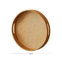 Ver imagem 3 de Jogo 8 Bandejas de Bambu com Alças 35cm Textura Palhinha Ind