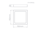 Ver imagem 5 de Painel Led Eco Sobrepor 18w Quadrado Sth21963q - Stella