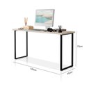 Ver imagem 2 de Escrivaninha Mesa Office Estilo Industrial 120cm Klm Store Preto com Off White