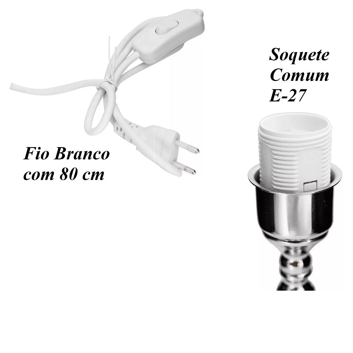 CONJUNTO 2 Abajur VINTAGE ANTIGO E UM DESPERTADOR RUIKE S06 - 6