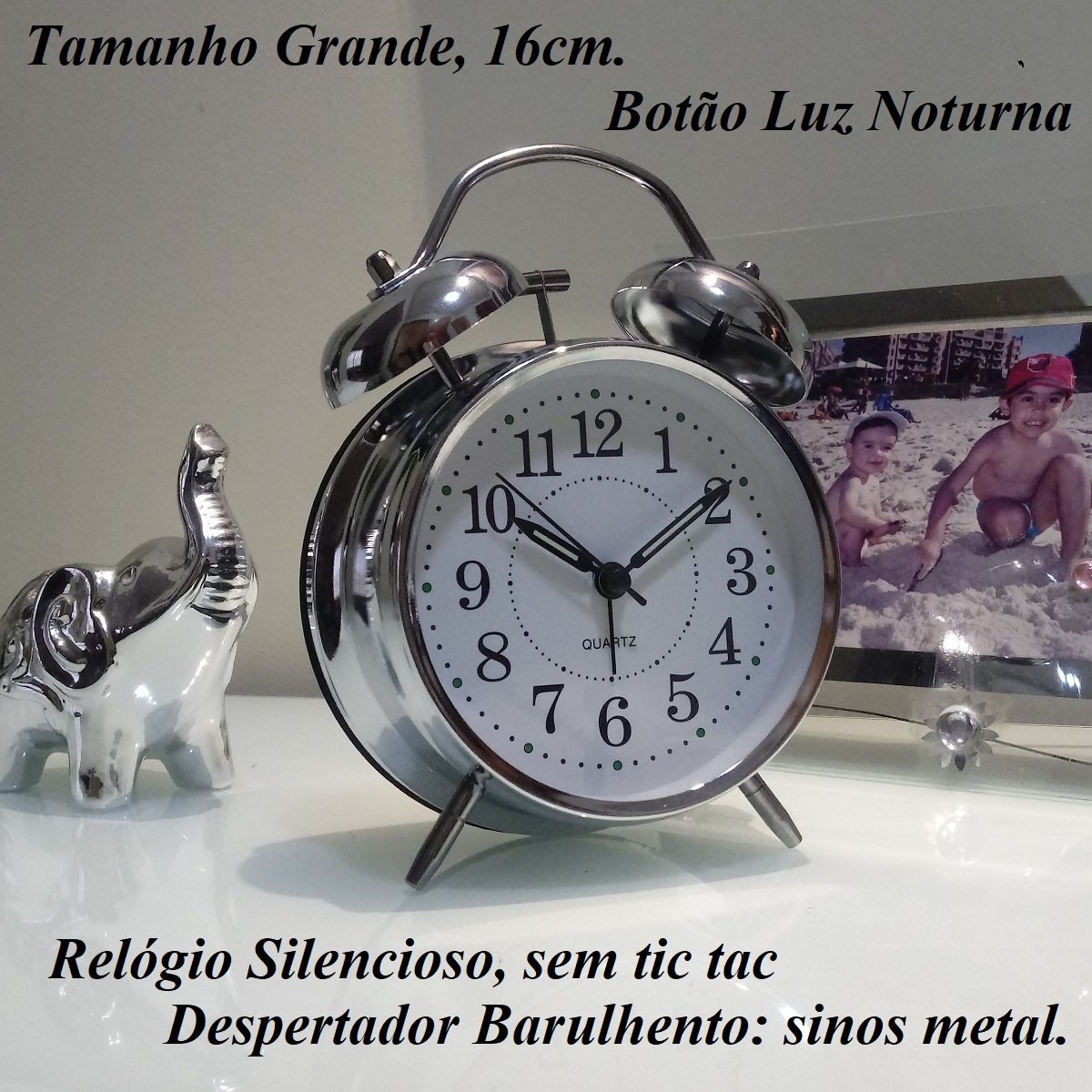 CONJUNTO 2 Abajur VINTAGE ANTIGO E UM DESPERTADOR RUIKE S06 - 4
