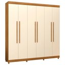 Ver imagem 2 de Guarda Roupa Elegance 6 Portas e 2 Gavetas Nature/champanhe - Vila Rica