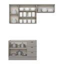 Ver imagem 3 de Cozinha Modulada 3 Peças 6 Portas 3 Gavetas s/ Tampo Americana Henn
