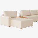 Ver imagem 3 de Sofá de Canto France 8 Lugares Modulado 347cm a 368cm Off White Sallar Home