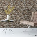 Ver imagem 2 de Papel de Parede Decorativo Pedras Circulares Variadas 1,50m