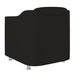 Poltrona Decorativa Tilla Consultório Recepção Suede Cor:preto - 3
