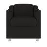 Poltrona Decorativa Tilla Consultório Recepção Suede Cor:preto - 4