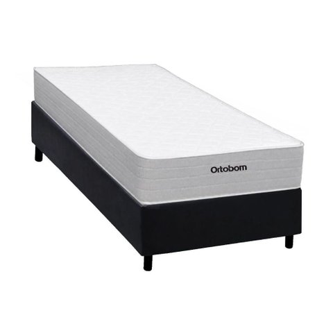Cama Box Crc Solteiro +Colchão Molas Venno Ortobom 88x188