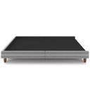 Ver imagem 5 de Cama Queen Base Box Pés Madeira 160cm Suném P05 Veludo Cinza Bouclê Cru - Lyam Decor