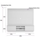 Ver imagem 5 de Home Guararapes para Tv 75'' com Led Nature/off White Linea