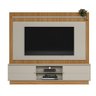 Home Guararapes para Tv 75'' com Led Nature/off White Linea - 1