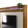 Home Guararapes para Tv 75'' com Led Nature/off White Linea - 8