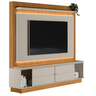 Home Guararapes para Tv 75'' com Led Nature/off White Linea - 1