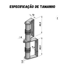 Puxador Para De Janela Madeira Ferro Punho Oxidado Reforçado - 3