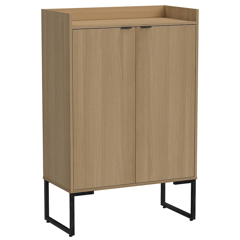 Balcão Alto para Sala em Aço Carbono Buffet 80cm Riviera Amadeirado DubHome - 2