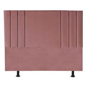 Cabeceira Cama Box Queem Estofada Grécia 160 Cm Linho:rosê