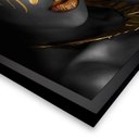 Ver imagem 7 de Kit 3 Quadros 50cm X 50cm Mulher e Folha Douradas Tropical Artes 