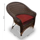 Ver imagem 2 de Conjunto de Poltronas Fibra Sintética Alumínio Berlim - 4 Poltronas + 1 Mesa Centro - Tecido Duna Ve