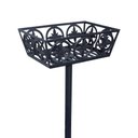 Ver imagem 1 de Lixeira Flor de Liz Alumínio Fundido Calçada Rua 56x40x28cm