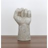 Escultura Mãos Abertas e Punho Erguido Arte Rústica Força - 4