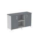 Ver imagem 3 de Armário Credenza 2 Portas Pivotante P25 Cinza/Grafito