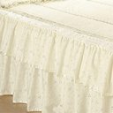 Ver imagem 2 de Colcha Sedução Lese Casal Queen com Babado Duplo 07 Peças - Palha