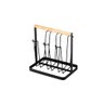 Porta Copos Metal com Bambu Preto - 1