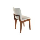 Ver imagem 6 de Conjunto Mesa de Jantar Bella Mobillare 2,20m com 8 Cadeiras Madeira Laqueada e Linho