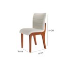 Ver imagem 7 de Conjunto Mesa de Jantar Bella Mobillare 2,20m com 8 Cadeiras Madeira Laqueada e Linho