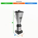 Ver imagem 2 de Liquidificador Industrial Monobloco Inox 10l Baixa Rotação 0,5cv L10 Bivolt - Skymsen 70983.2