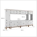 Ver imagem 2 de Cozinha Modulada 6 peças - Branco