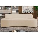 Ver imagem 6 de Sofá 4 Lugares para Sala de Estar Living 230cm Koane D06 Linho Marfim - Mpozenato