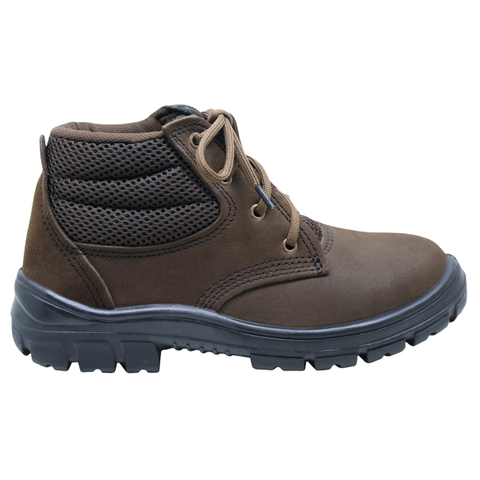 Botina Kadesh Nobuck Marrom N37 Ca 17017